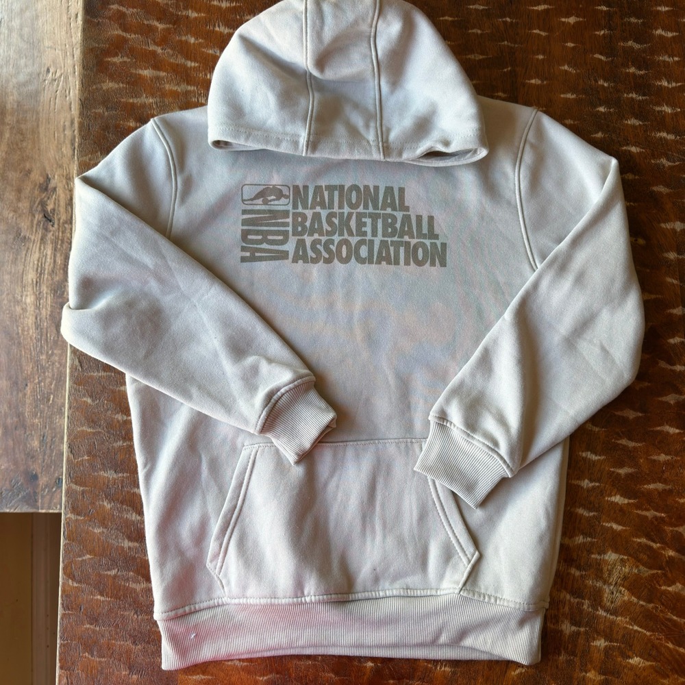 NBA Hoodie Pullover Graphic Sweatshirt Modern Kids Large 14-16 Tan ZQYG178F